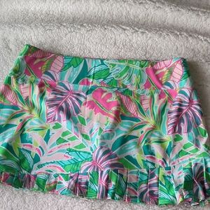 Sigrid Olsen Vibrant Leaf Print Skirt